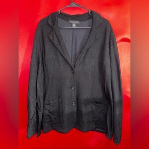 #373-Tahari Black Women's Dress Jacket Size 3XL